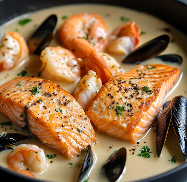 Keto Seafood Box – Low-Carb Salmon, Shrimp & Mussels