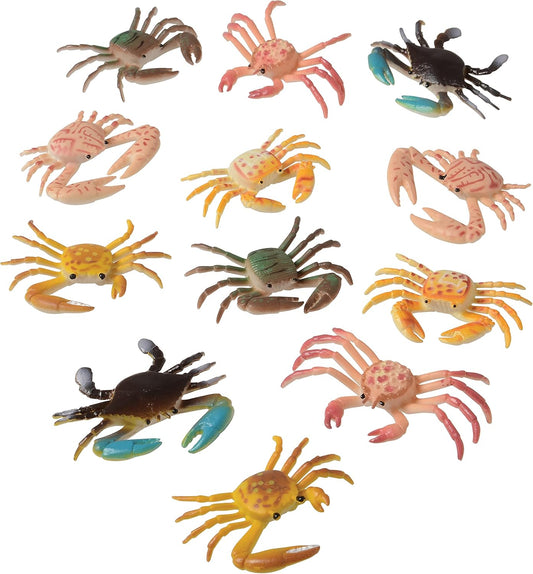US Toy Plastic Toy Crabs Action Figure (1 Dozen)